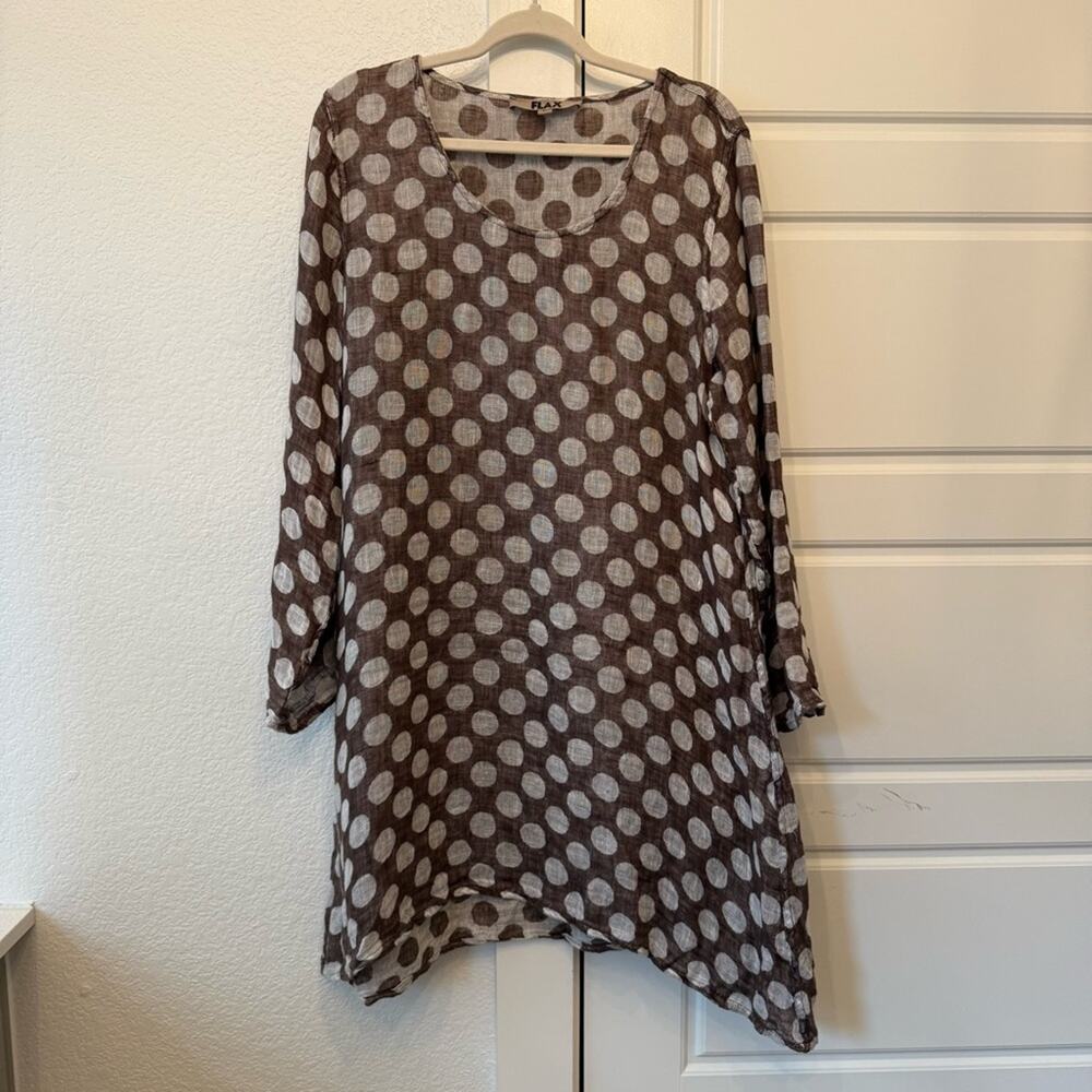 Flax Polka Dot Tunic - Picture 3 of 6